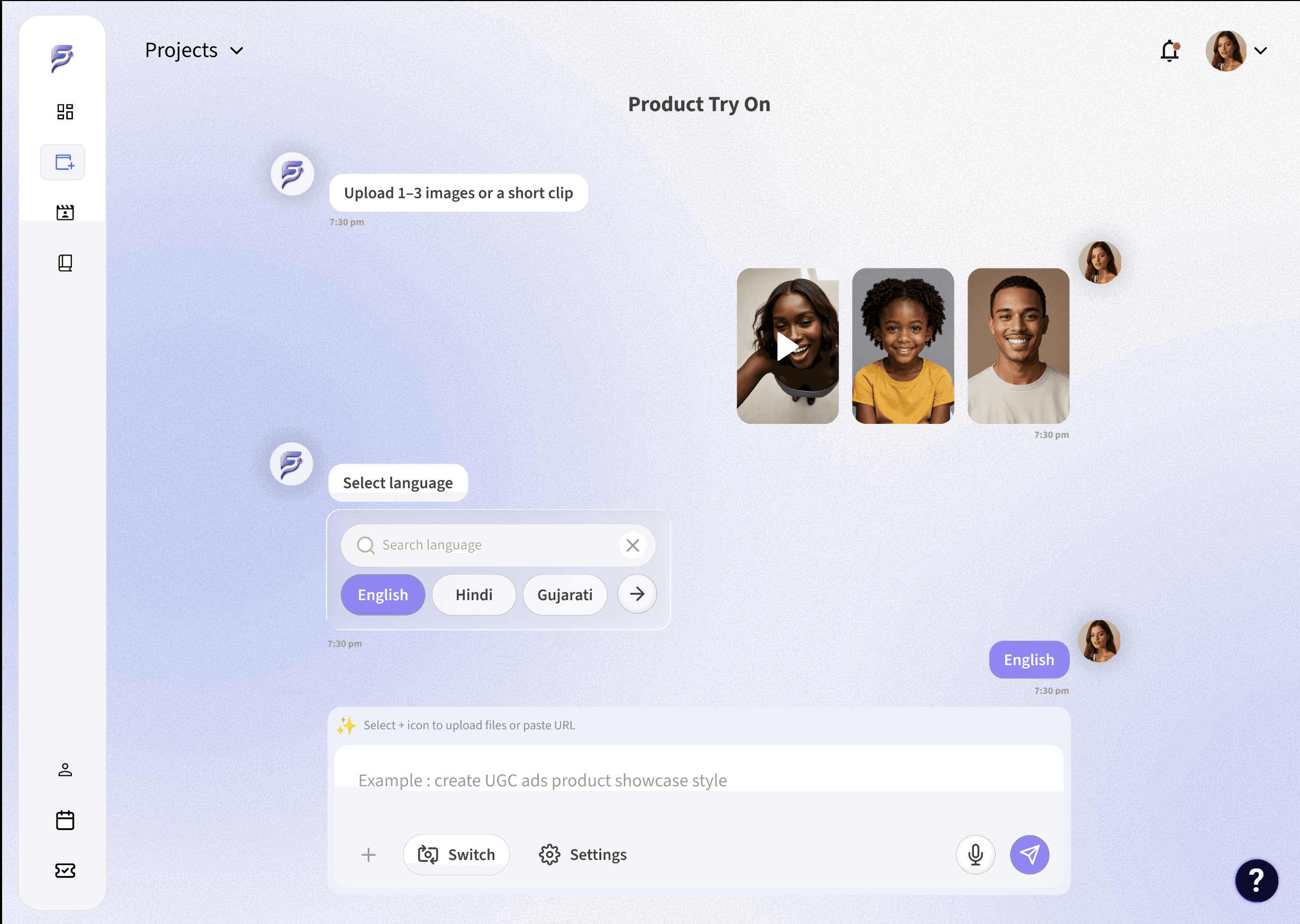 Content tailored to the right language, region, and context